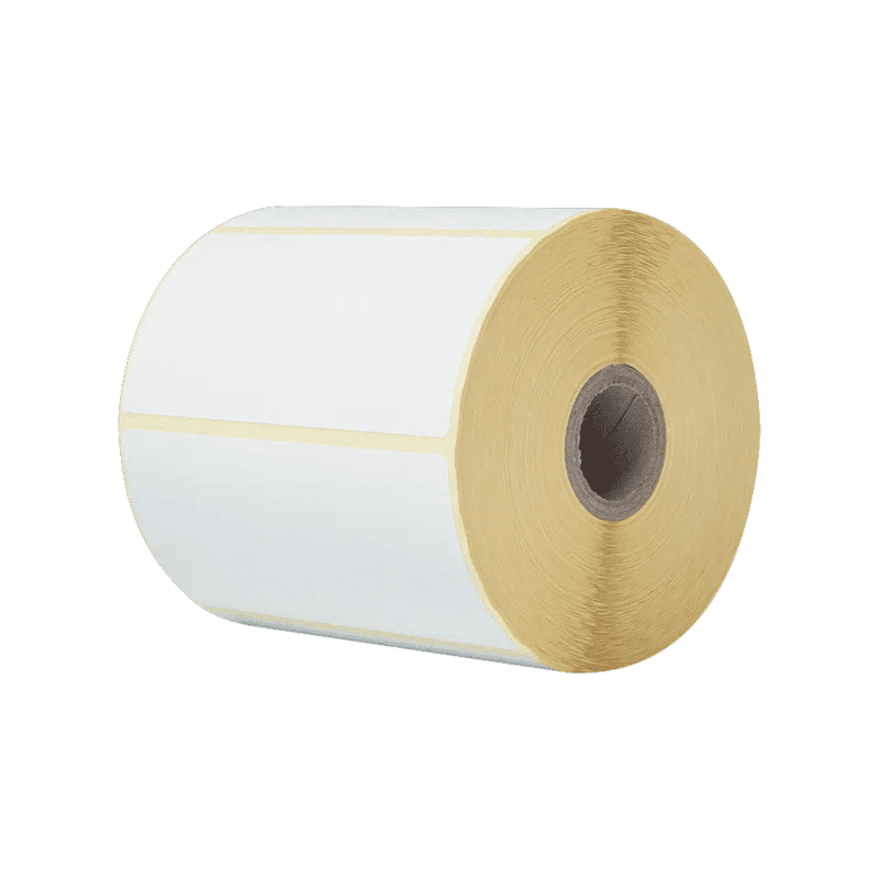 Caja con 8 rollos de etiquetas de 102x50mm. Térmicas protegidas con adhesivo removible